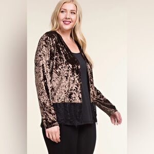Vocal Crush That Velvet Long Sleeve Cardigan